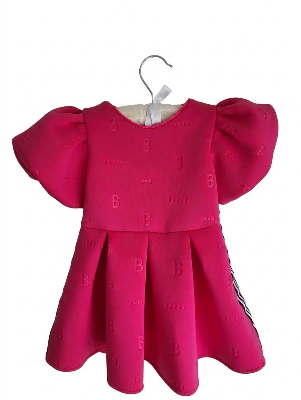 Baker by Ted Baker Toddler Girl Hot Pink Pleated Special Occasion Party Dress